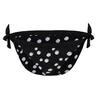 Dames Flavia Polka Dot Bikinibroekje (Zwart/Wit)