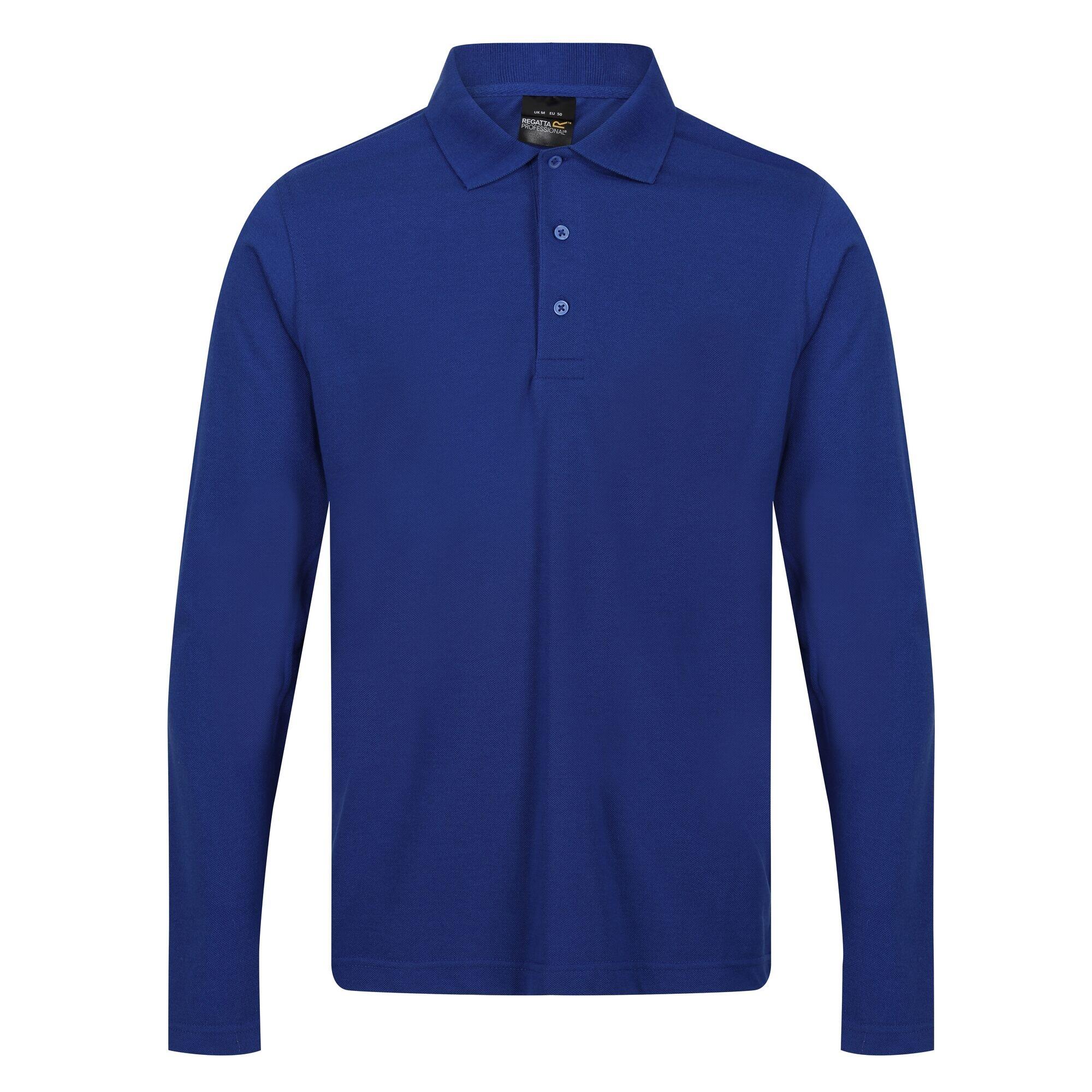 REGATTA Mens Pro LongSleeved Polo Shirt (New Royal)