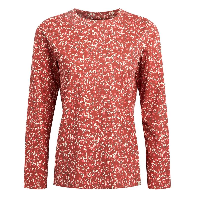 Dames Orla Kiely Berry Tshirt met lange mouwen (Rood)