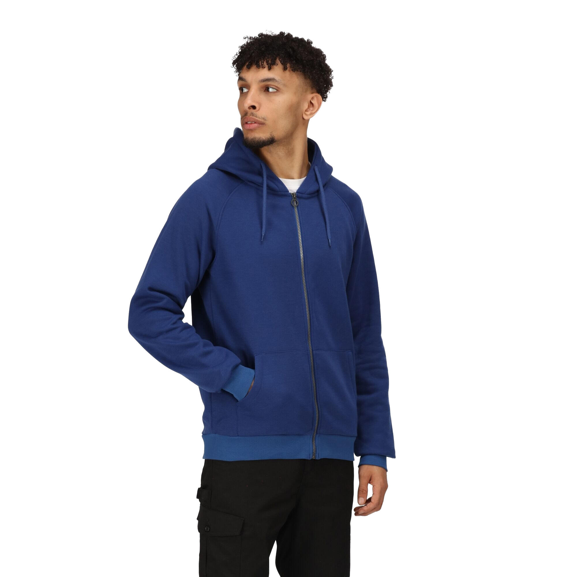 Mens Full Zip Hoodie (New Royal) 3/5