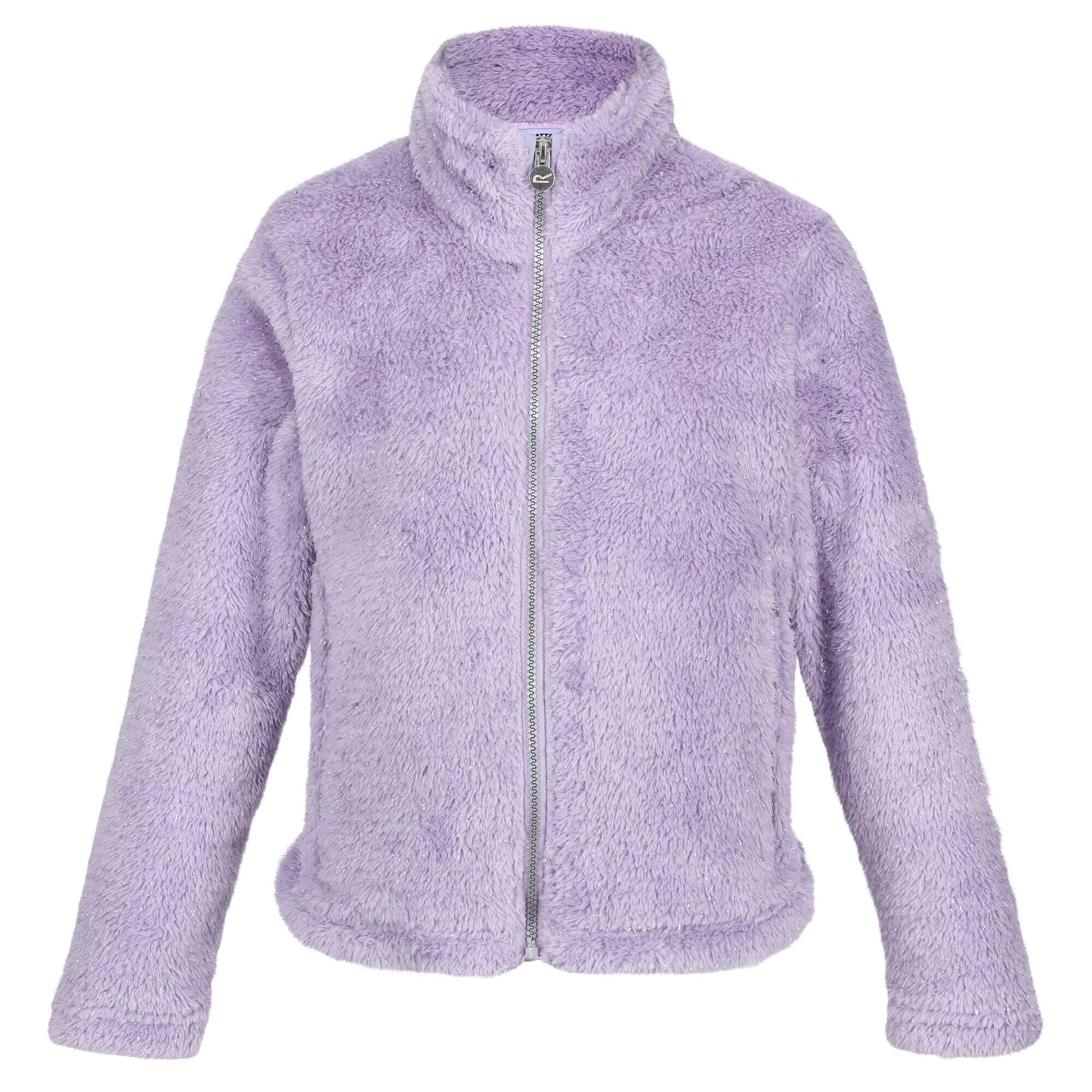 REGATTA Childrens/Kids Kallye Ripple Fleece Jacket (Heirloom Lilac)