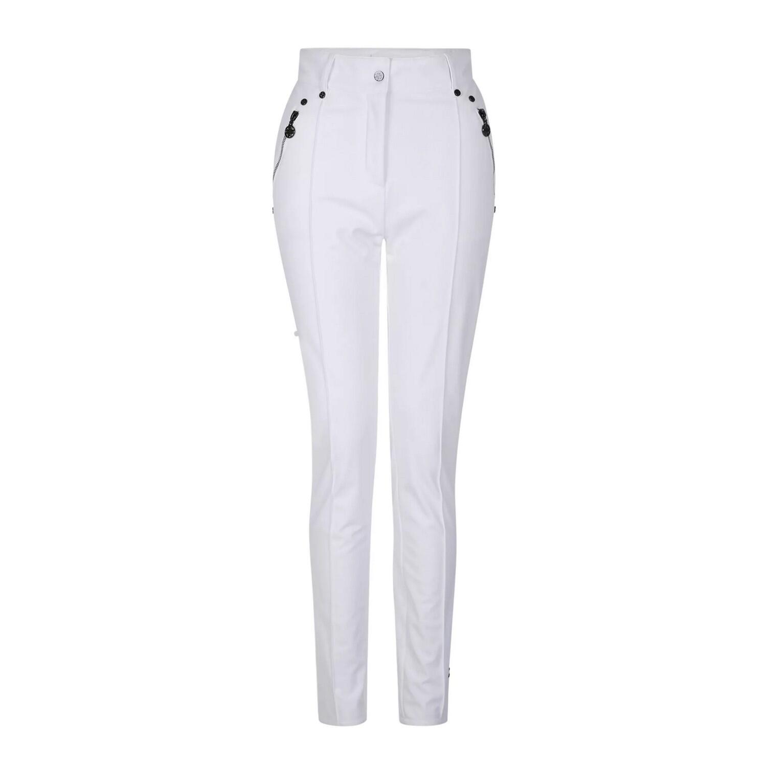 Womens/Ladies Julian Macdonald Regimented Ski Trousers (White) 1/5