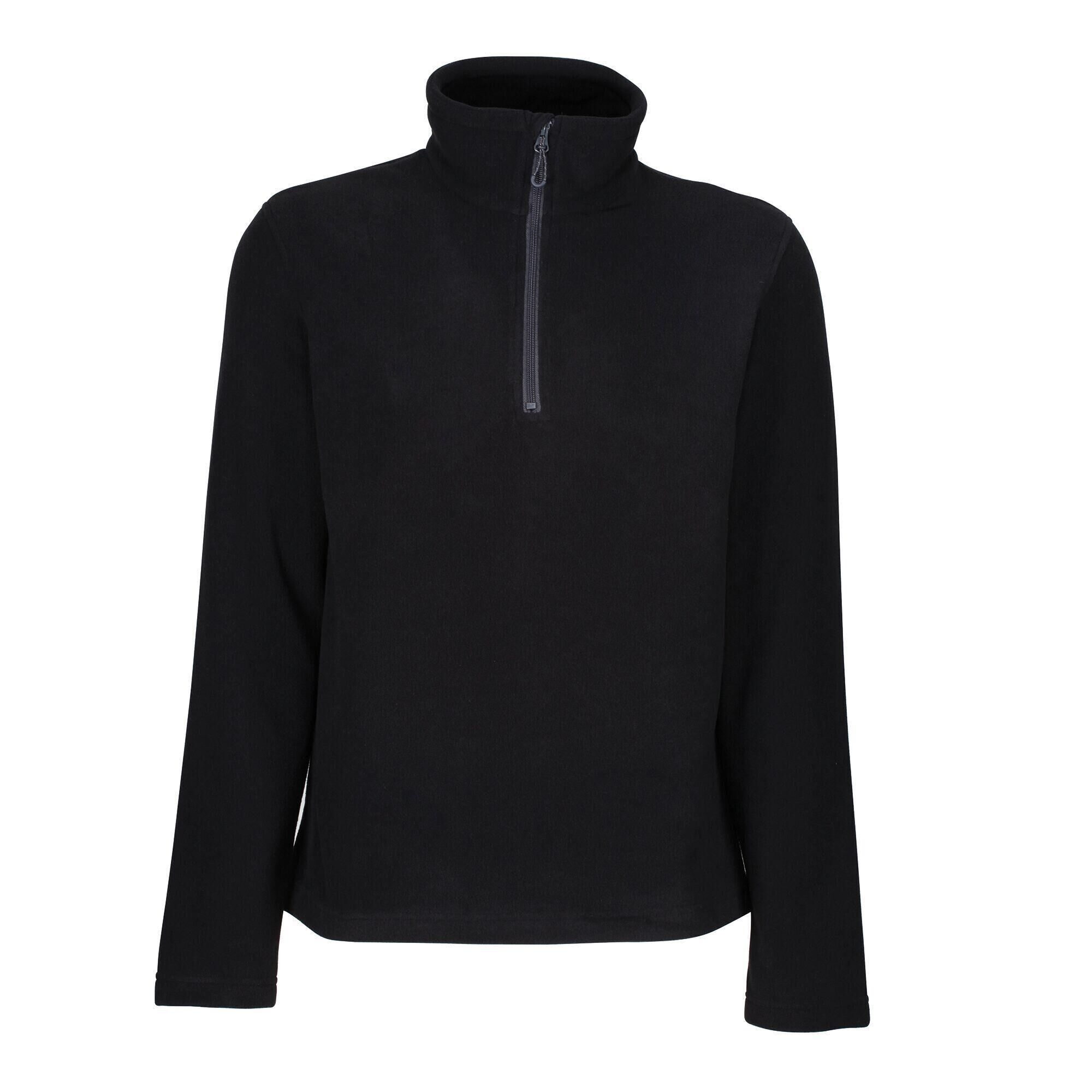 REGATTA Mens Honestly Made Recycled Half Zip Fleece (Black)