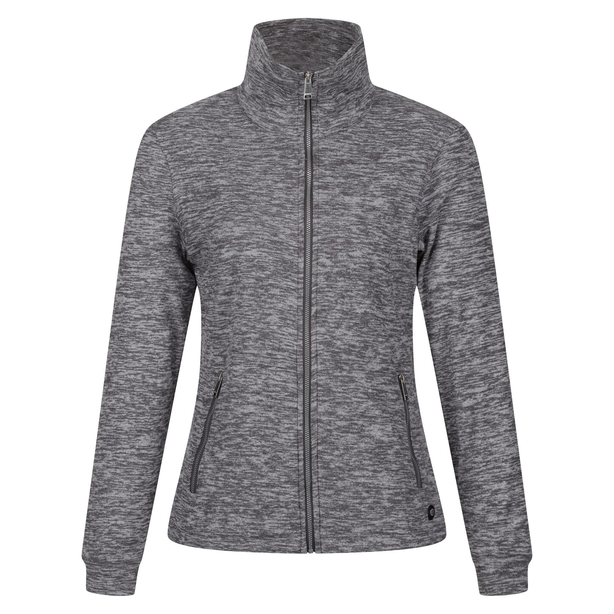 REGATTA Womens/Ladies Azaelia Marl Full Zip Fleece Jacket (Dark Grey)