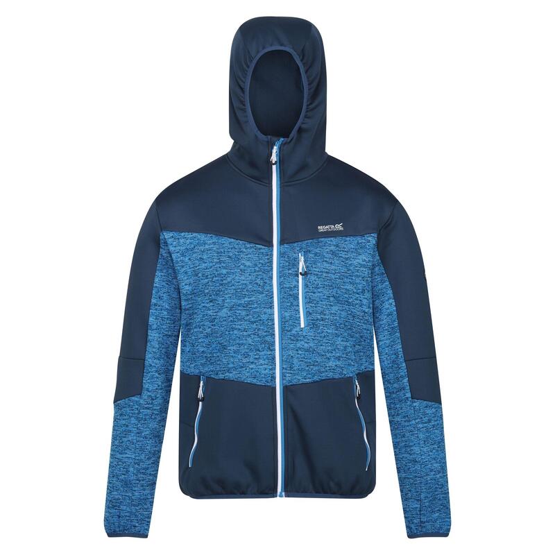 Heren Cadford V Marl Full Zip Fleecejack (Admiraal Blauw/Navy)