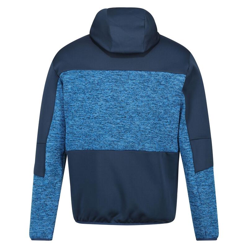 Heren Cadford V Marl Full Zip Fleecejack (Admiraal Blauw/Navy)