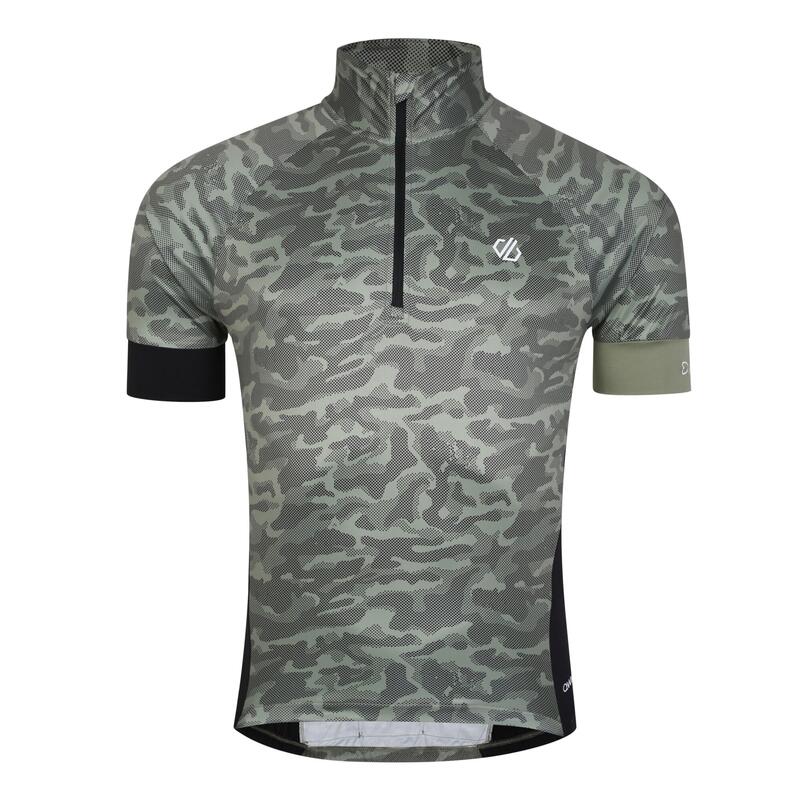 Jersey de Ciclismo Stay the Course III para Hombre Aceite Verde