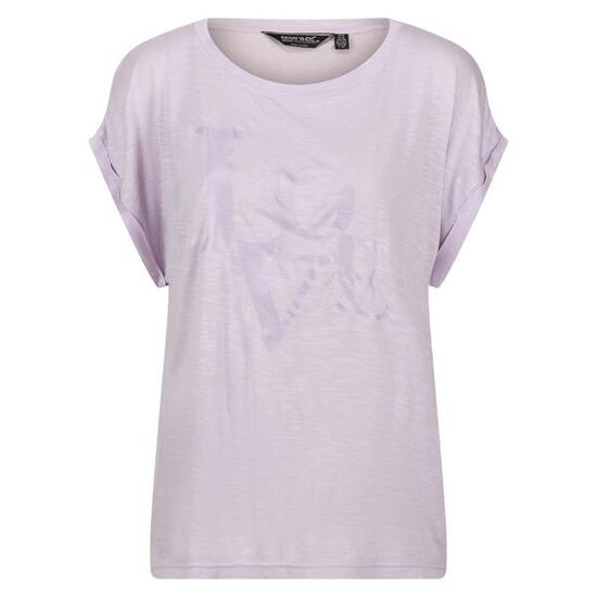 Tshirt Motif/style Love ROSELYNN Femme (Lilas Pastel)