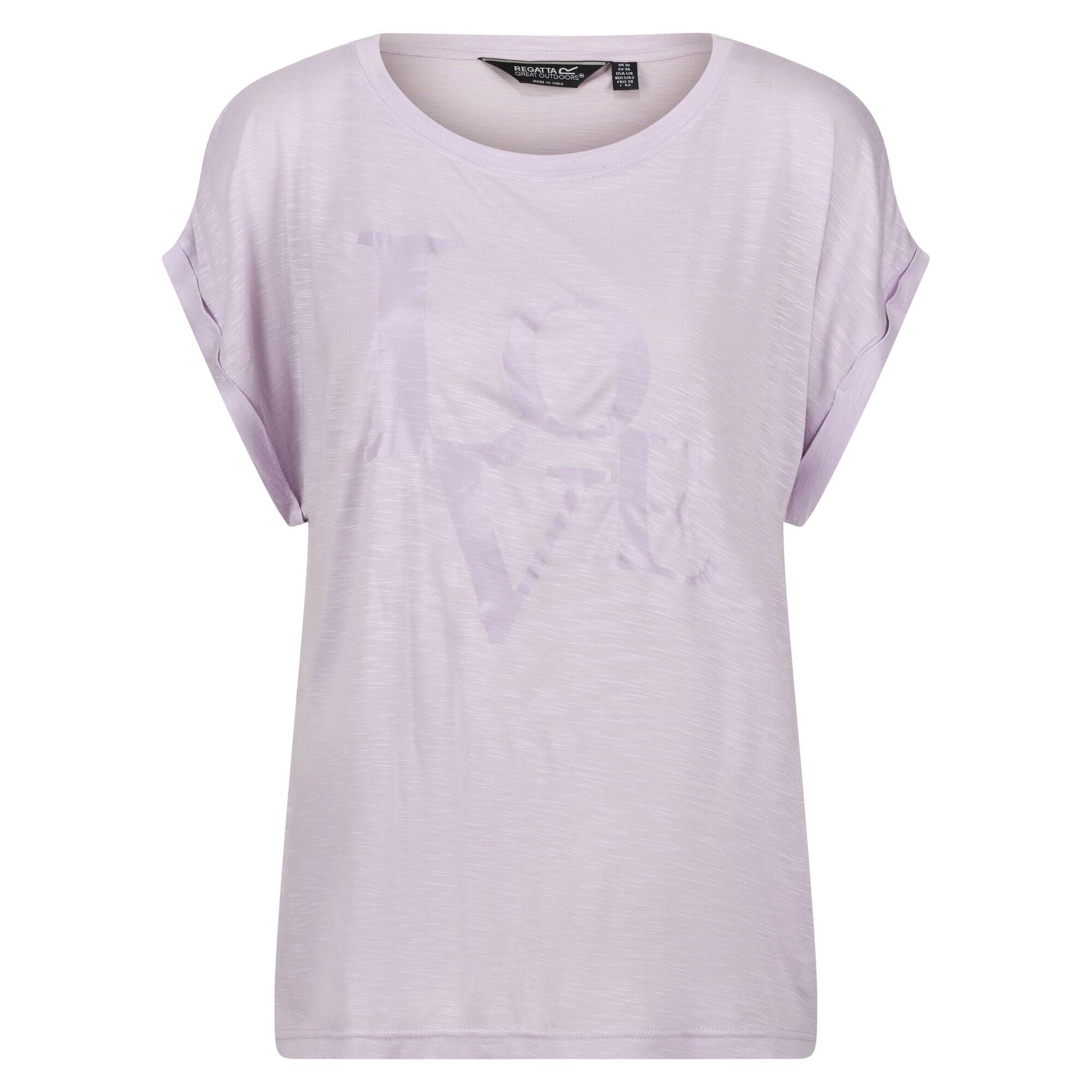 Tshirt ROSELYNN da donna (lilla pastello)