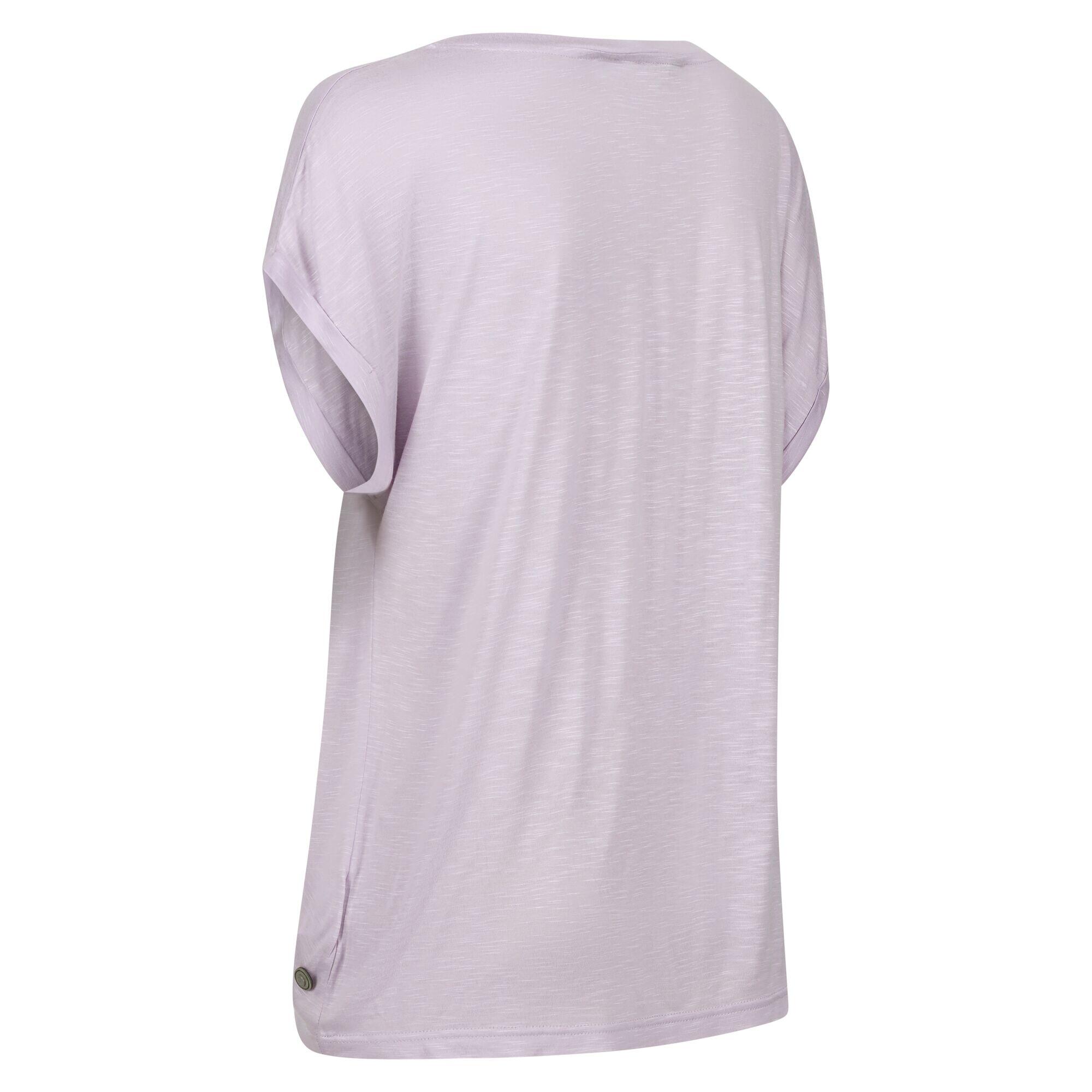 Tshirt Motif/style Love ROSELYNN Femme (Lilas Pastel) 3/5