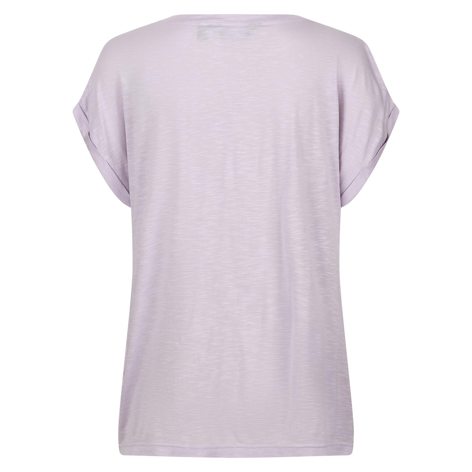 Tshirt Motif/style Love ROSELYNN Femme (Lilas Pastel) 2/5