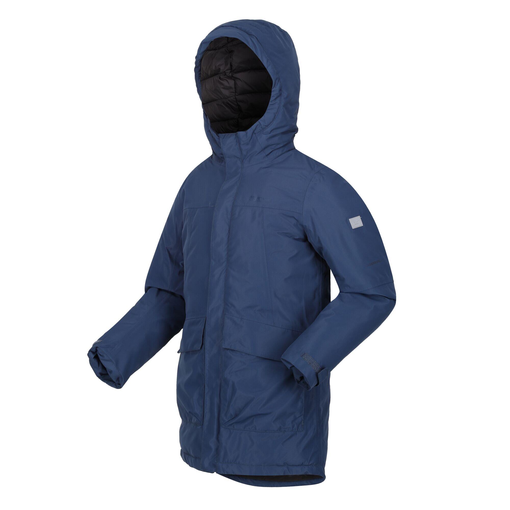 Childrens/Kids Farbank Ski Jacket (Admiral Blue/Black) 3/5