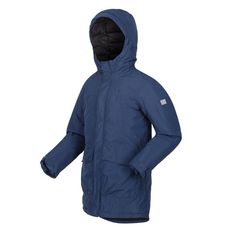 Farbank Ski jas voor kinderen (Admiraal Blauw/Zwart)