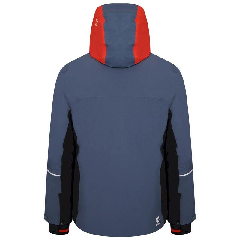 Blouson de ski PIVOTAL Homme (Gris bleu / Orange rouge)