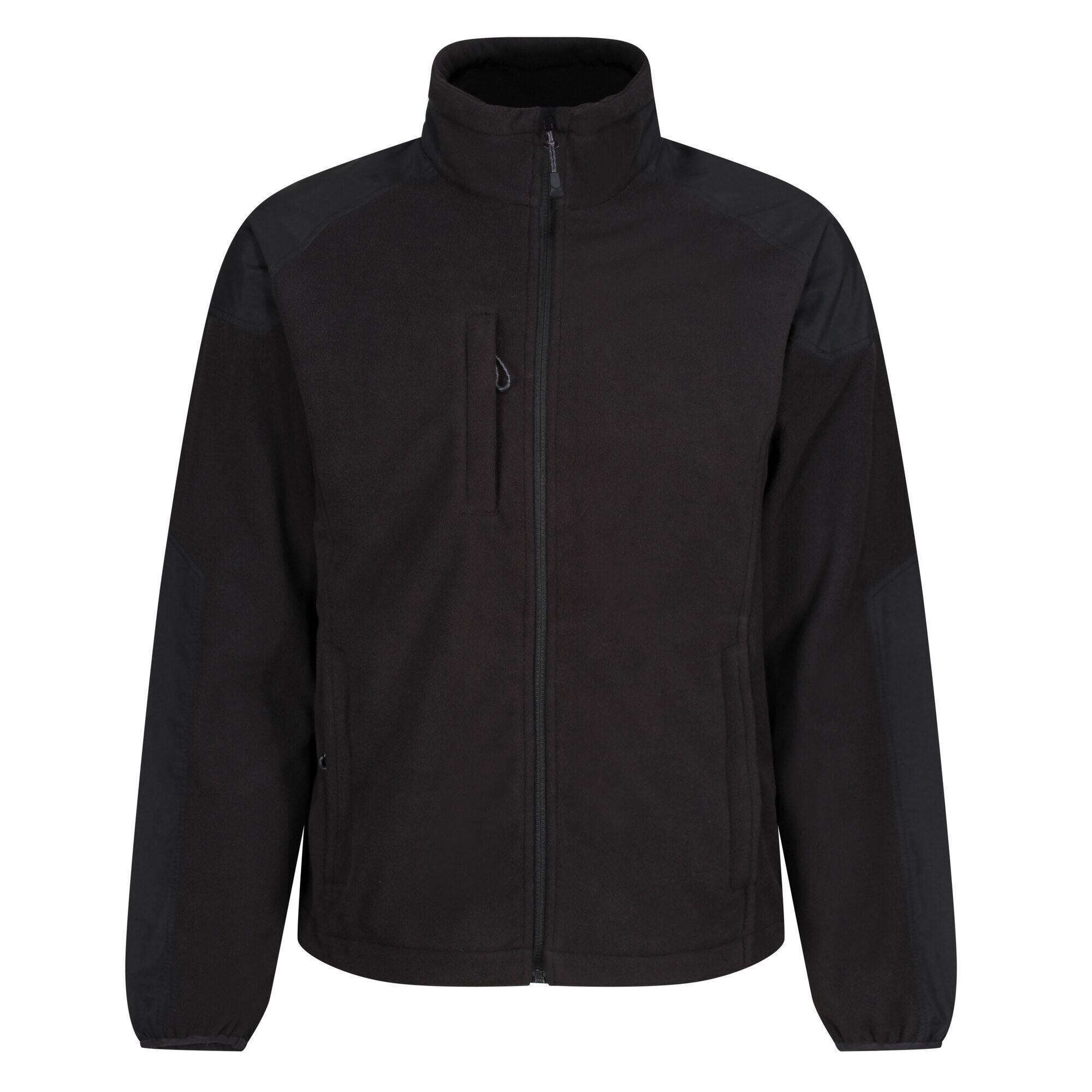 REGATTA Mens Broadstone Full Zip Fleece Jacket (Black)