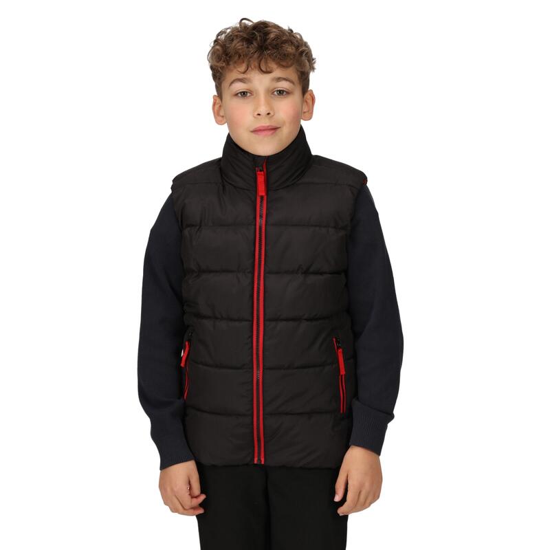 Veste Sans Manches Enfant (Noir / Rouge)