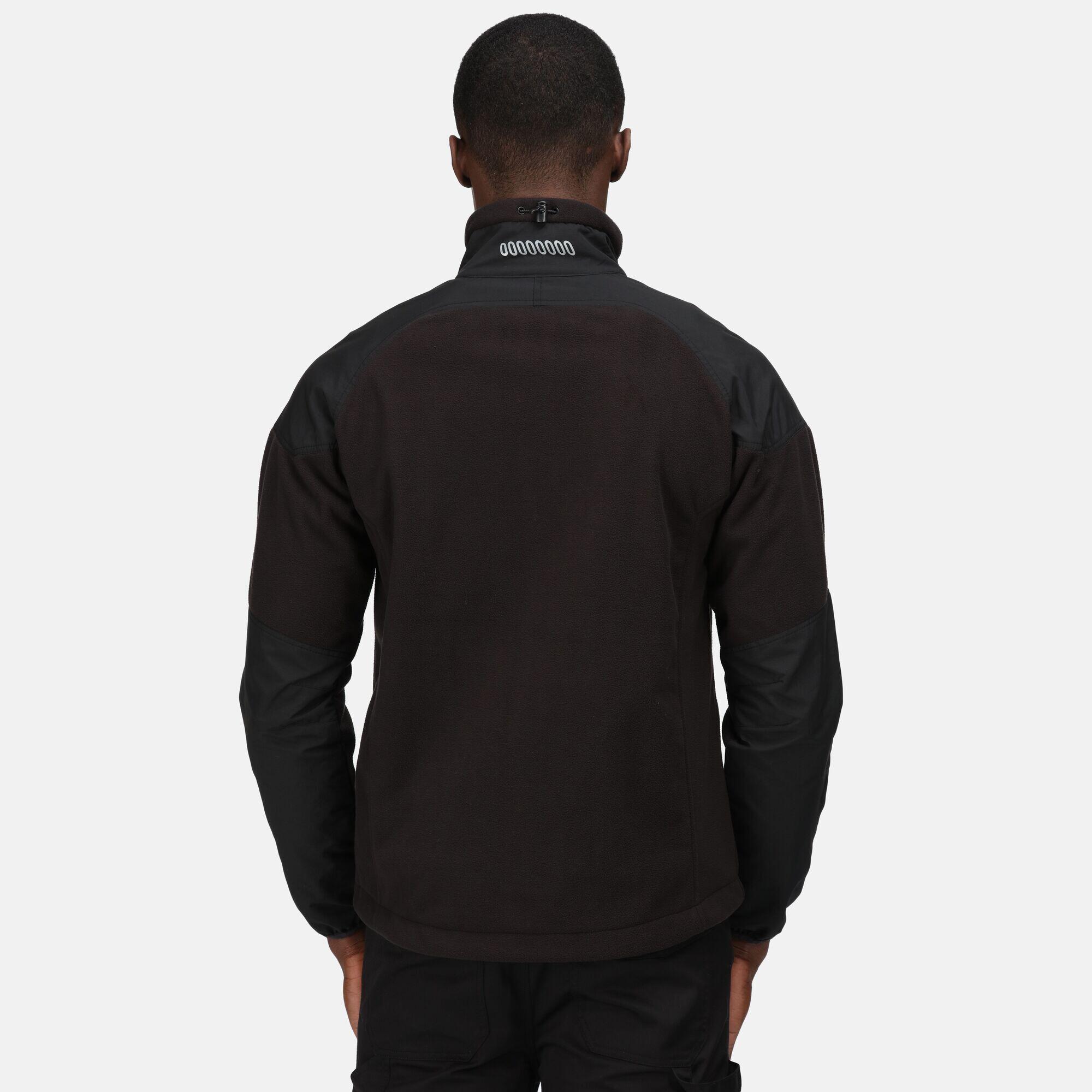 Mens Broadstone Full Zip Fleece Jacket (Black) 2/5