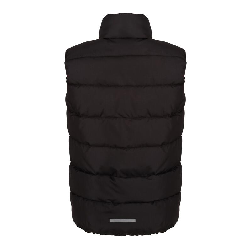 Thermische Bodywarmer voor kinderen/Kinderen (Zwart/Klassiek Rood)