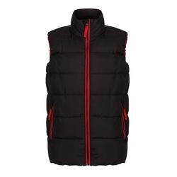 Thermische Bodywarmer voor kinderen/Kinderen (Zwart/Klassiek Rood)