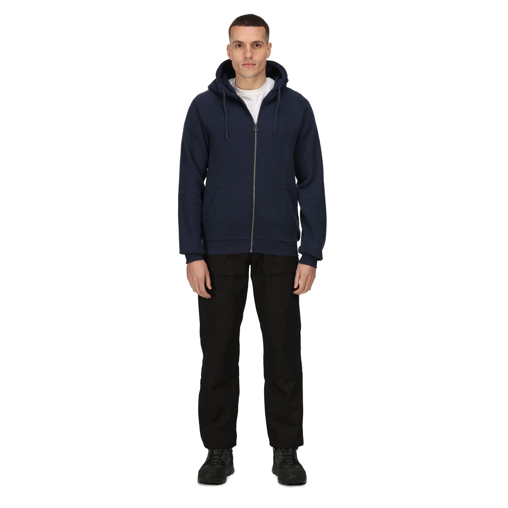 Felpa Con Cappuccio E Zip Intera Uomo Regatta Professional Blu Navy 4/5