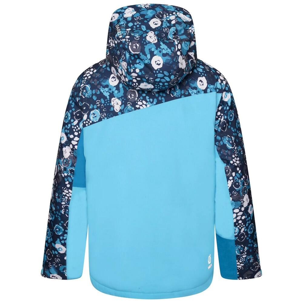 Childrens/Kids Humour II Floral Ski Jacket (River Blue/Fjord) 2/4