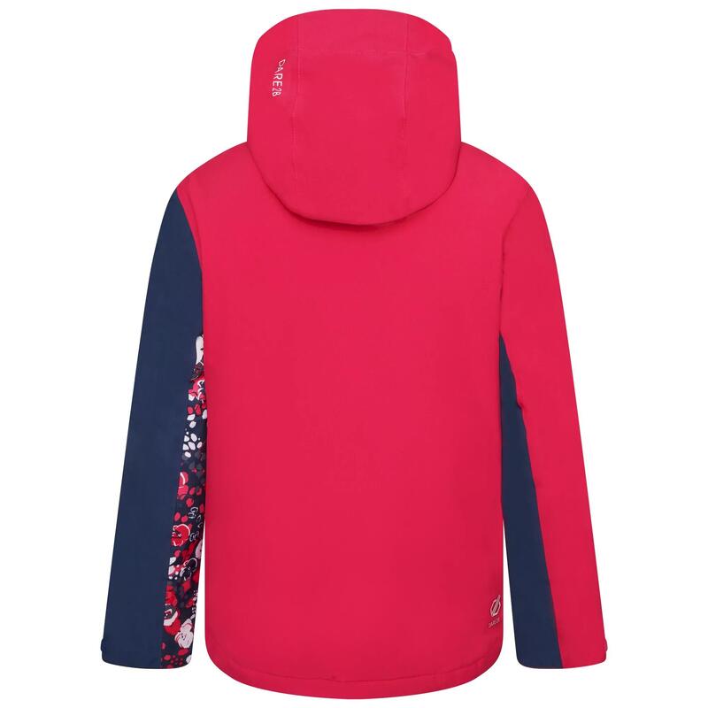 Chaqueta de Esquí Glee II Floral para Niños/Niñas Rosa Virtual, Luz de Luna