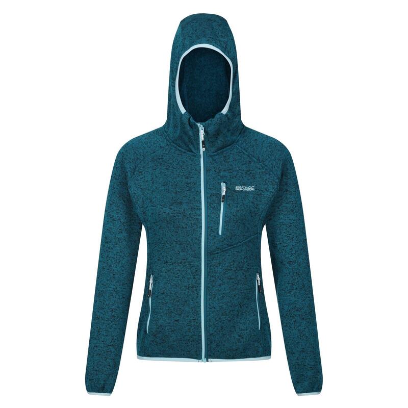 "Newhill" Fleecejacke mit Kapuze für Damen Türkis