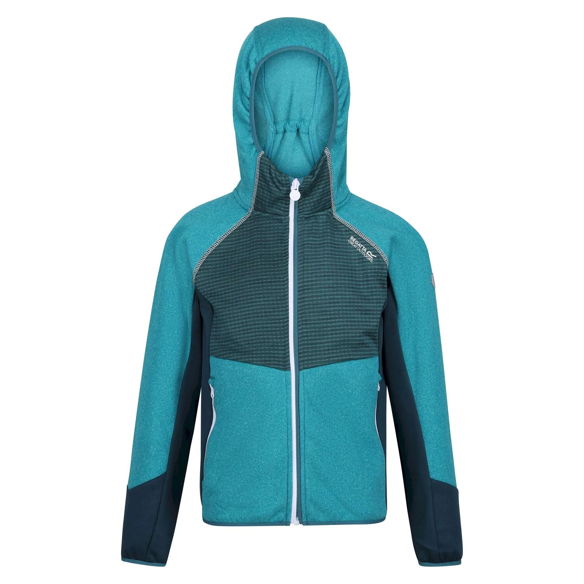 Children's PRENTON fleece jacket (Bright light blue / Dragonfly)