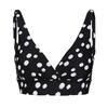 Dames Paloma Polka Dot Bikinitop (Zwart/Wit)