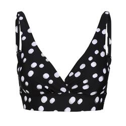 Dames Paloma Polka Dot Bikinitop (Zwart/Wit)