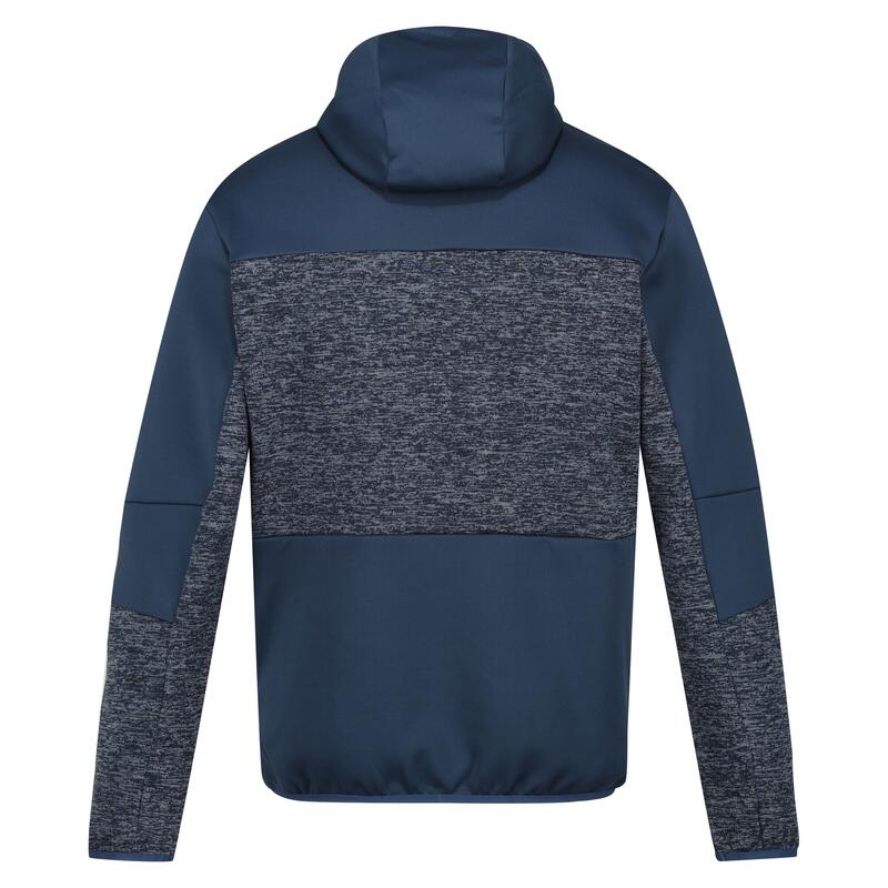 Heren Cadford V Marl Full Zip Fleecejack (Admiraal Blauw/Navy)