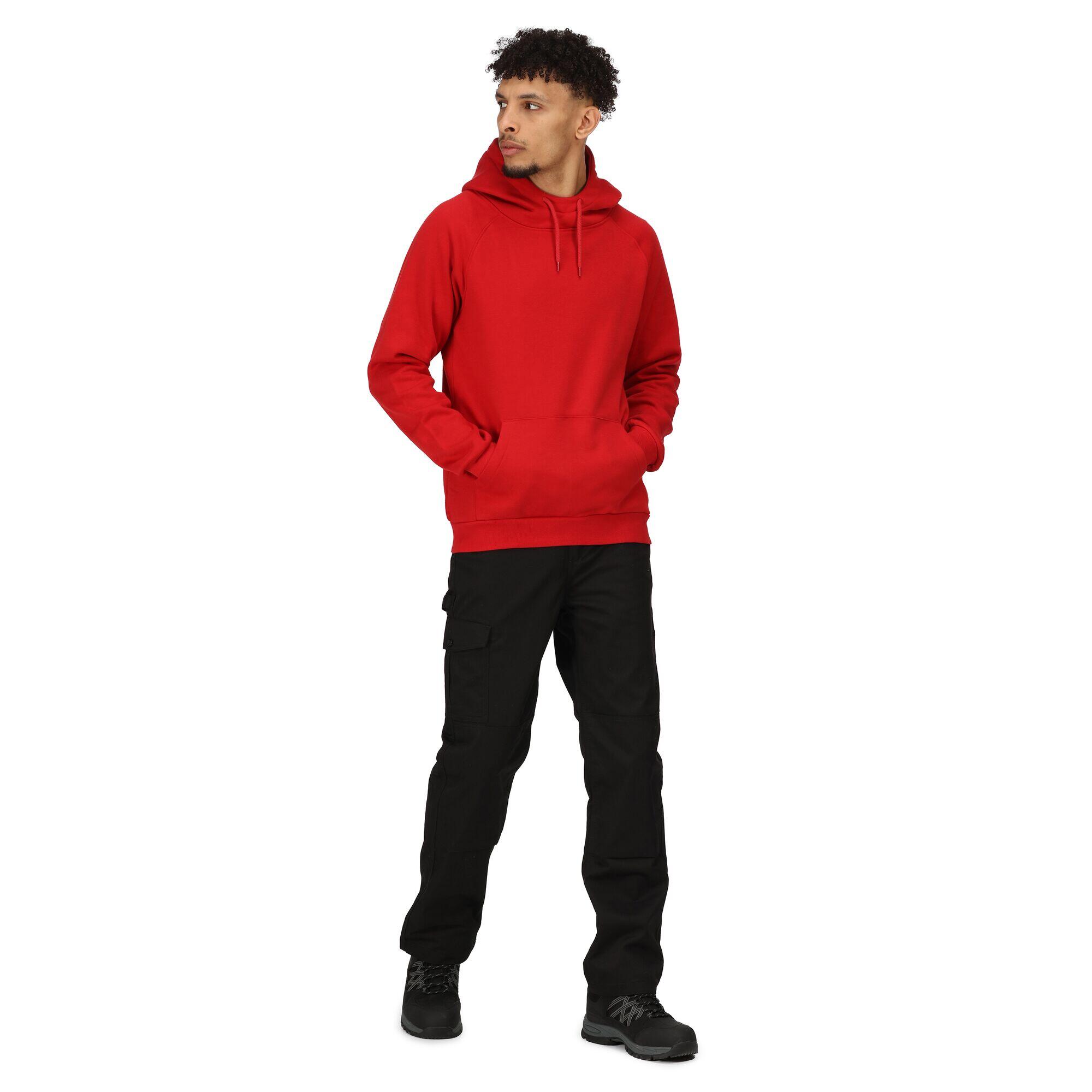 Sudadera Sobre la Cabeza para Hombre Rojo Clásico 4/5