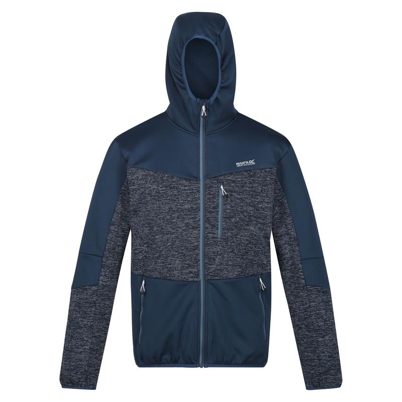 Heren Cadford V Marl Full Zip Fleecejack (Admiraal Blauw/Navy)