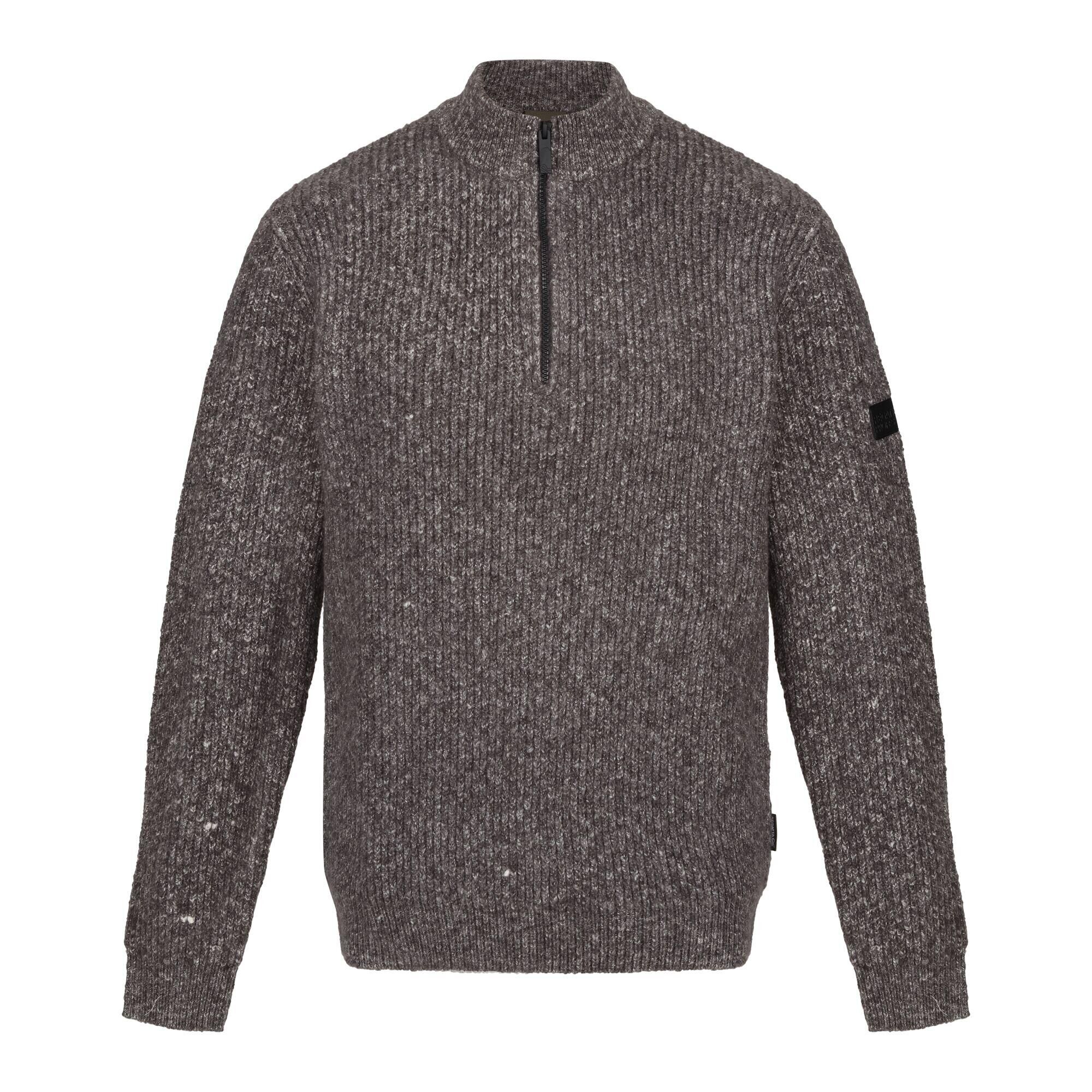 Calvin Klein PLANET FLEECE HALF ZIP Charcoal Marl - Clothing from Gamola  Golf Ltd UK