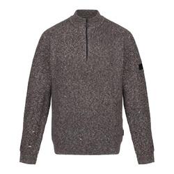 Jersey Solomon Jaspeada de Punto para Hombre Gris Oscuro