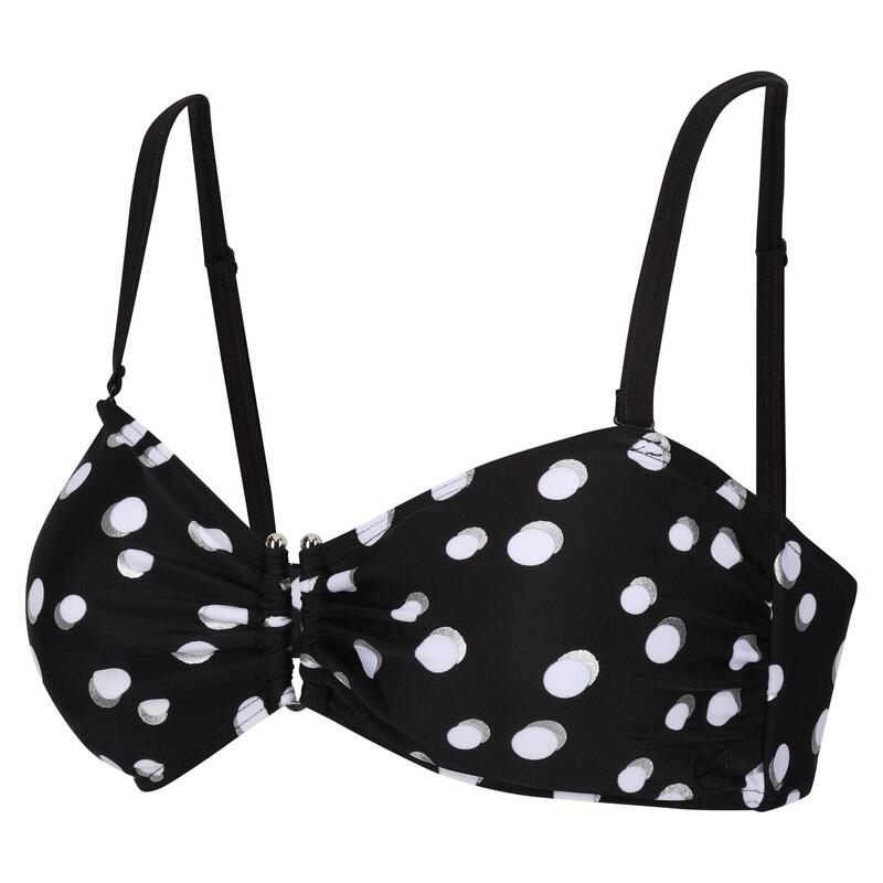 Dames Aceana III Polka Dot Bikini Top (Zwart/Wit)