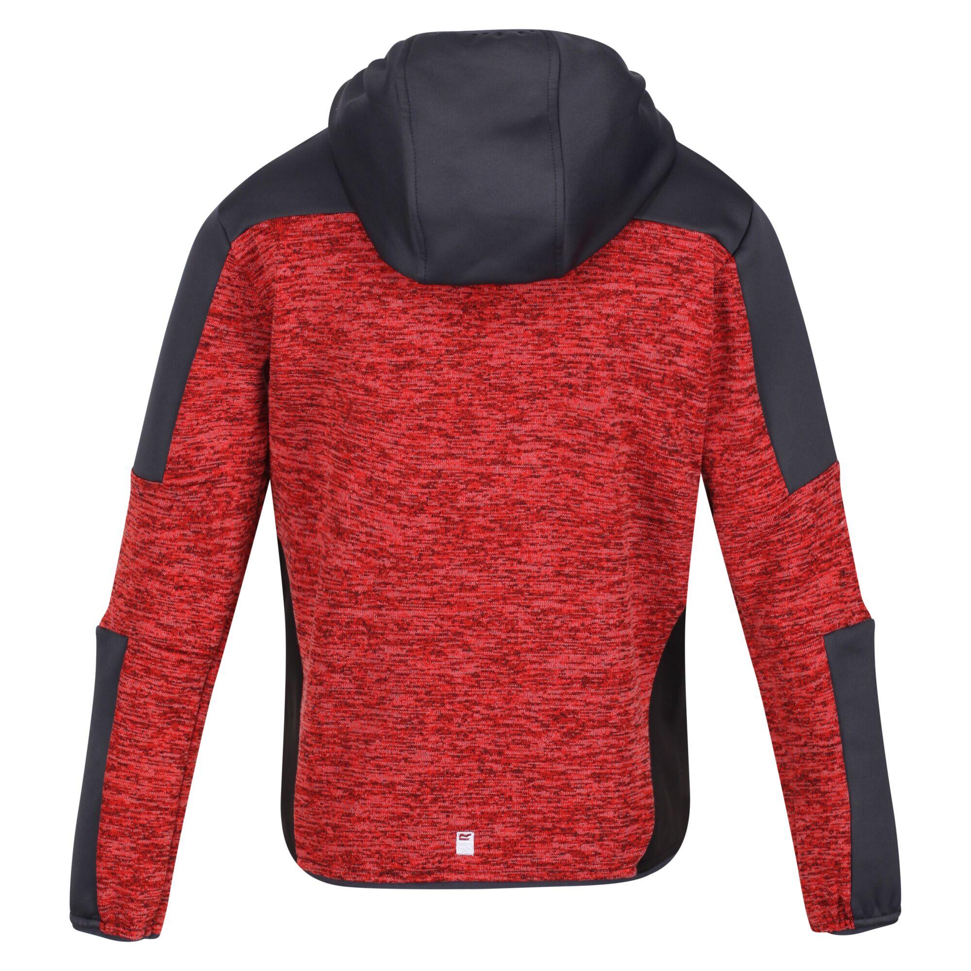 Childrens/Kids Dissolver V Fleece (Fiery Red/India Grey) 2/5