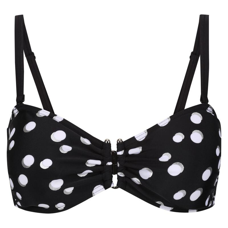 Dames Aceana III Polka Dot Bikini Top (Zwart/Wit)