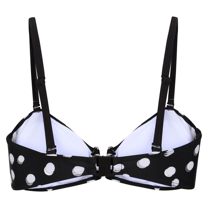 Dames Aceana III Polka Dot Bikini Top (Zwart/Wit)