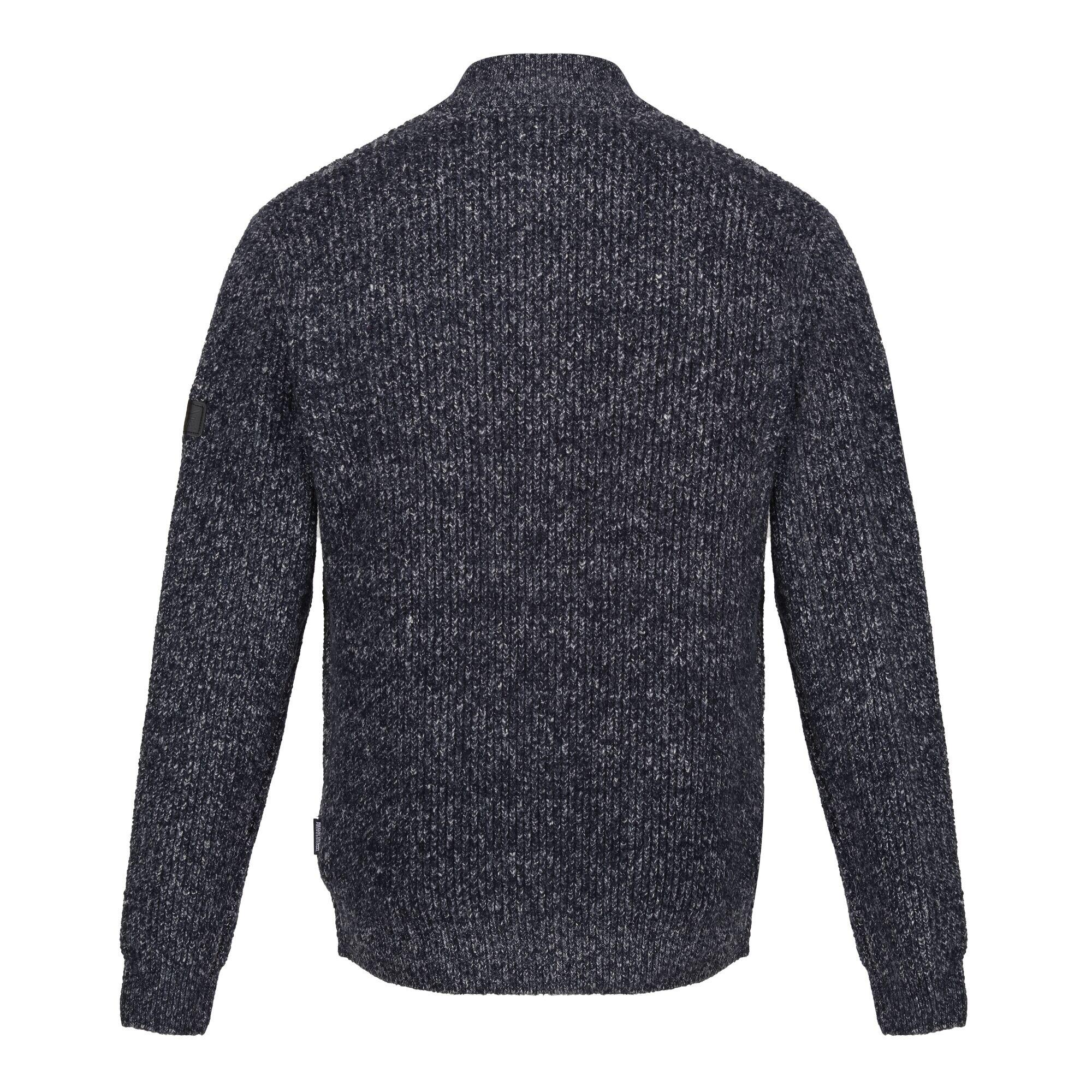 Sweat Motif/style Chiné Homme (Bleu Marine) 2/4