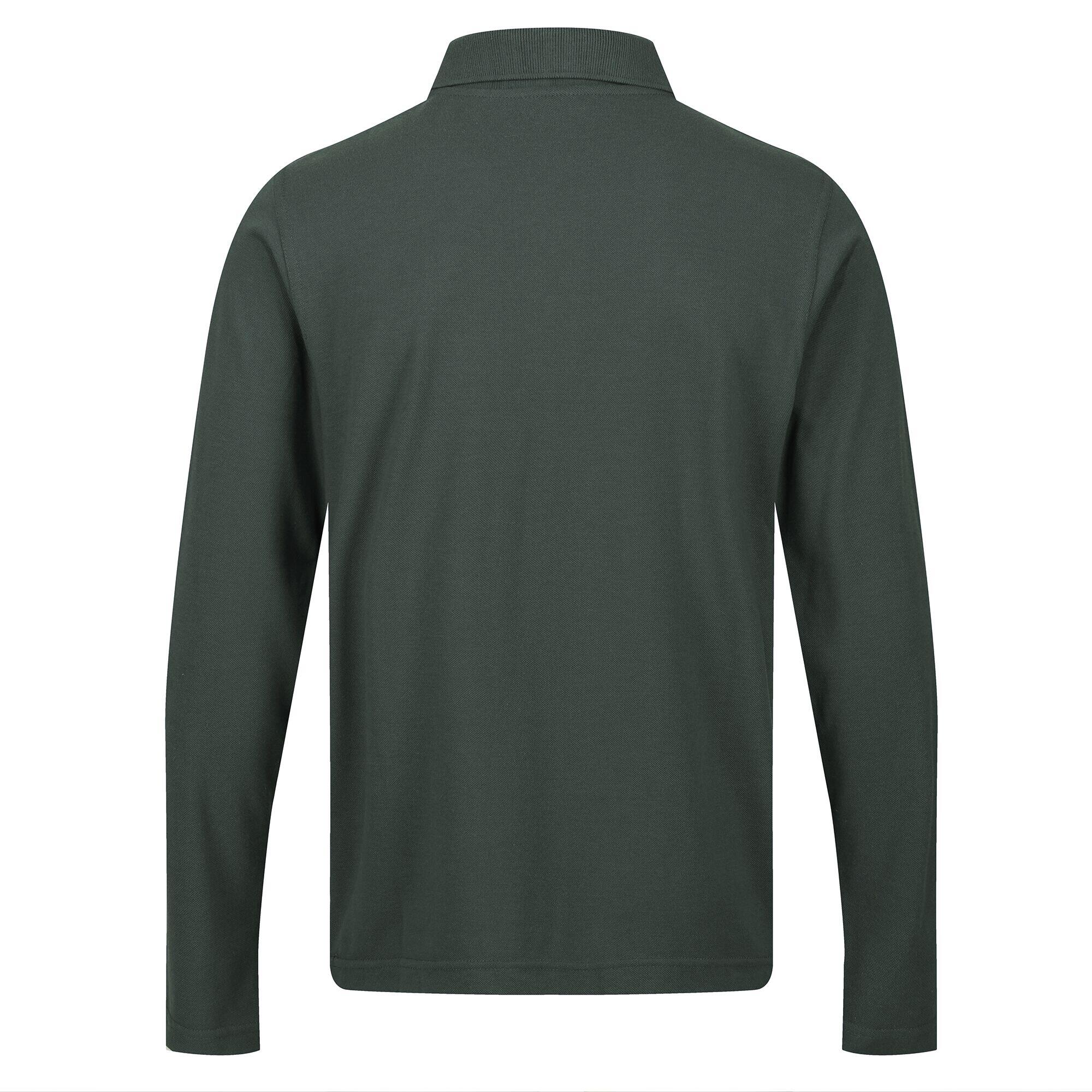 Poloshirt für Langärmlig Herren Dunkelgrün 2/5