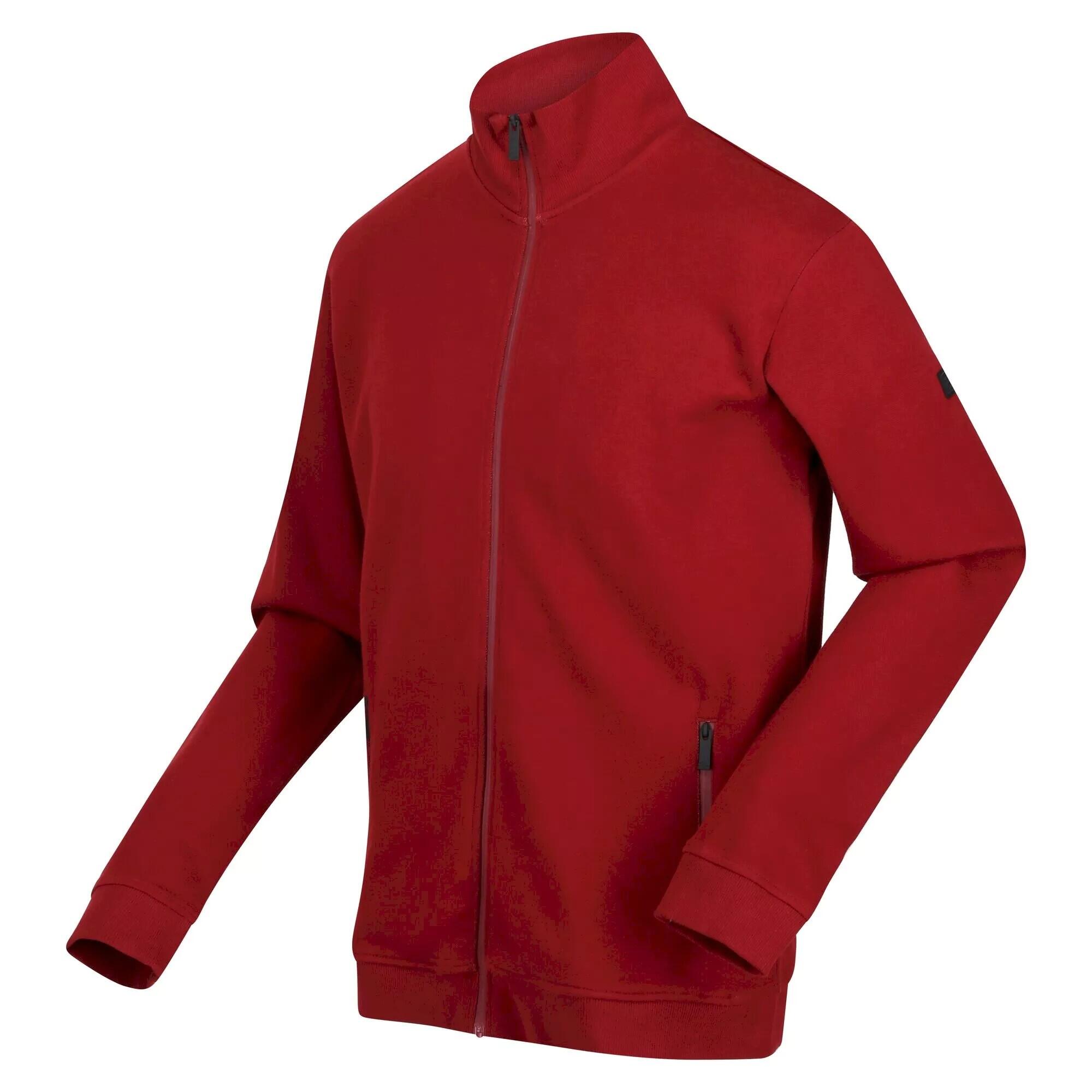 Men's FELTON fleece jacket (Syrah red)