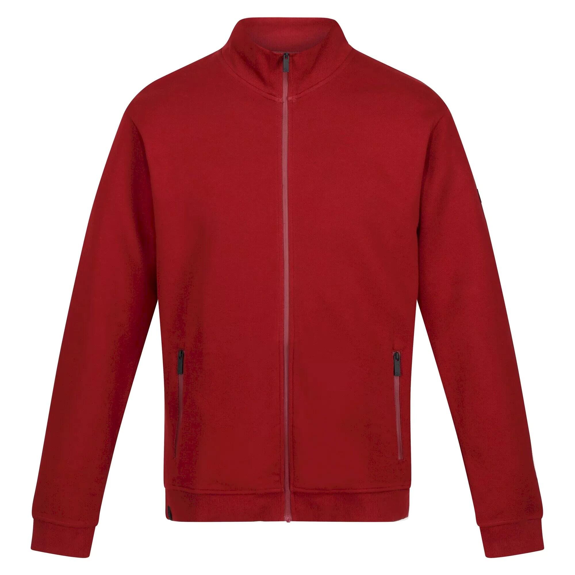 Men's FELTON fleece jacket (Syrah red)