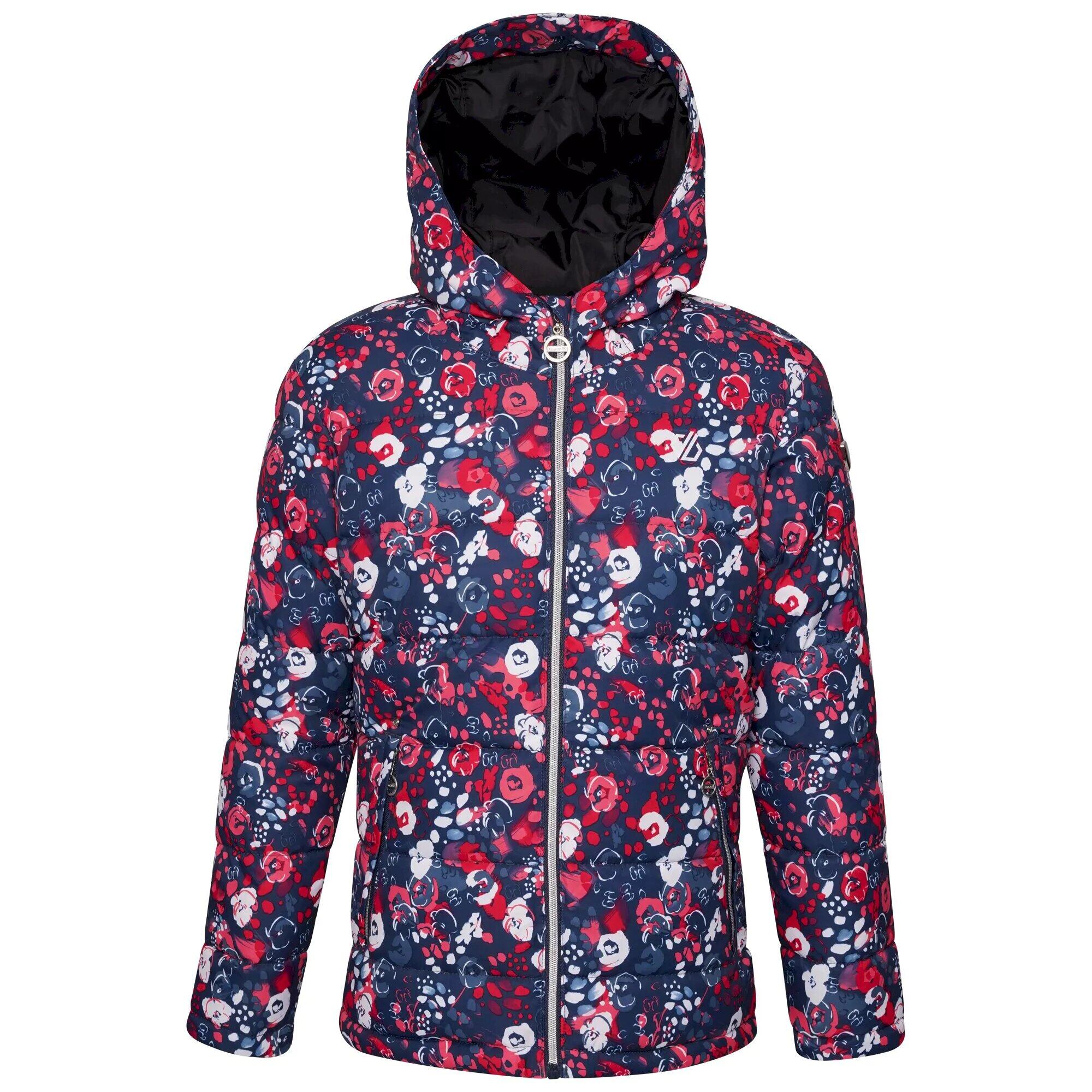 DARE 2B Girls Verdict Floral Waterproof Ski Jacket (Virtual Pink)