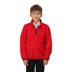 Kinder/Kids Microfleece Half Rits Fleece (Klassiek rood)