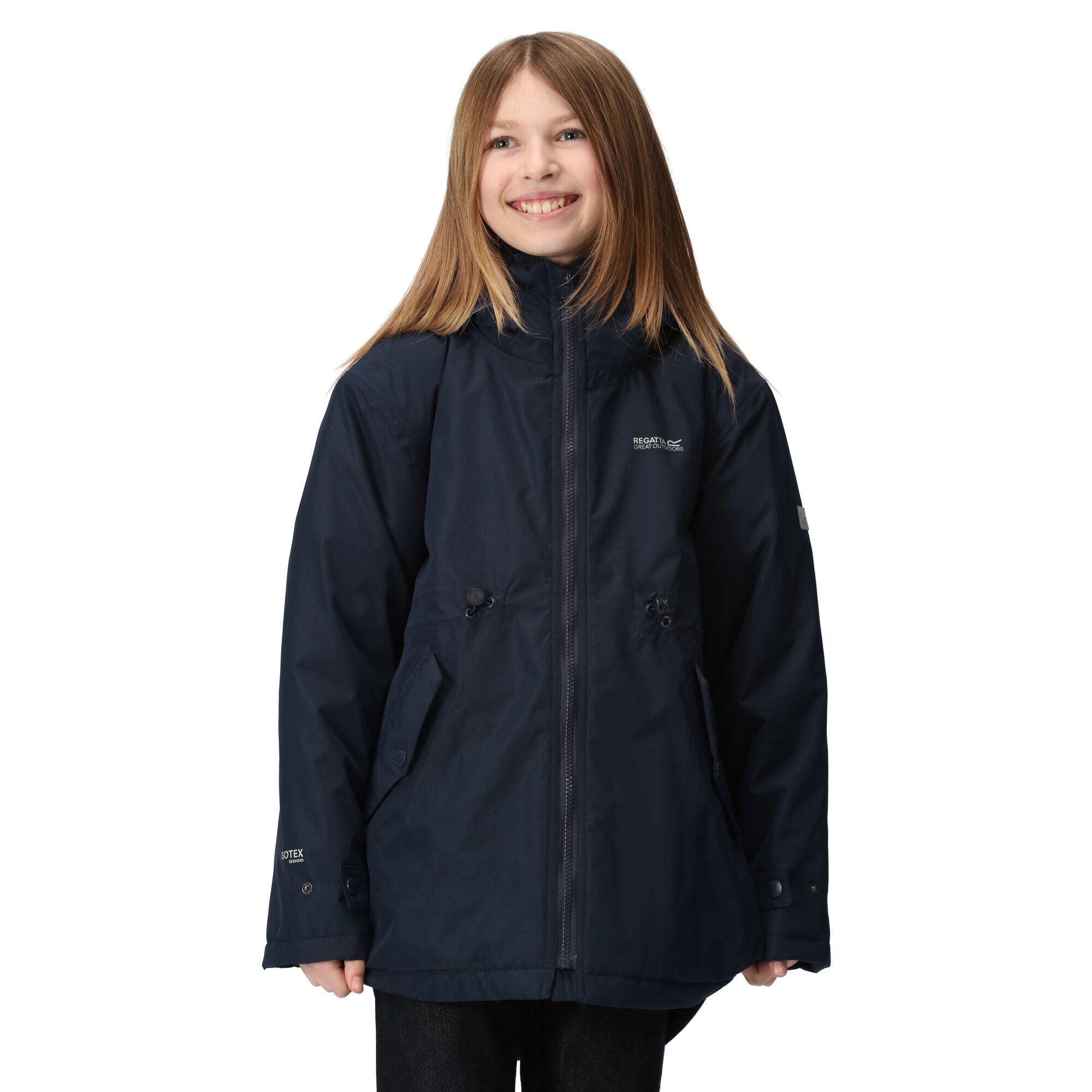 Childrens/Kids Violane Waterproof Ski Jacket (Navy) 4/5