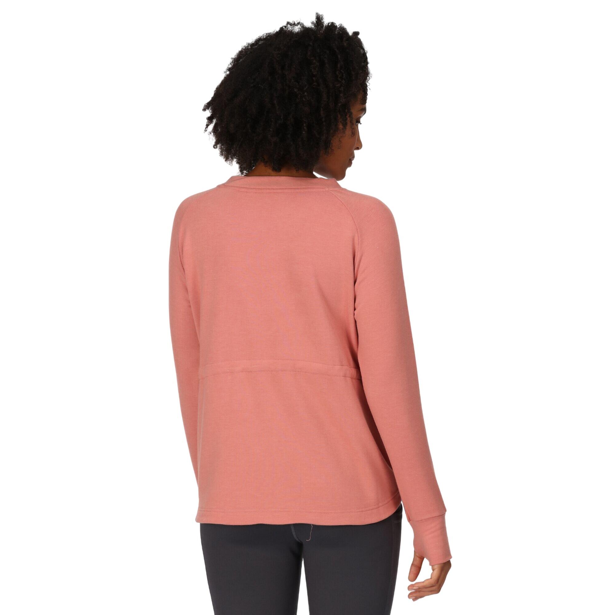 Womens/Ladies Narine Marl Sweatshirt (Terracotta) 4/5