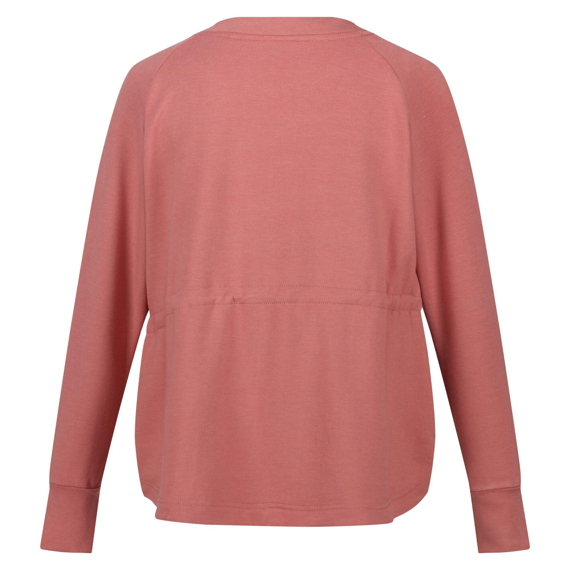 Womens/Ladies Narine Marl Sweatshirt (Terracotta) 2/5