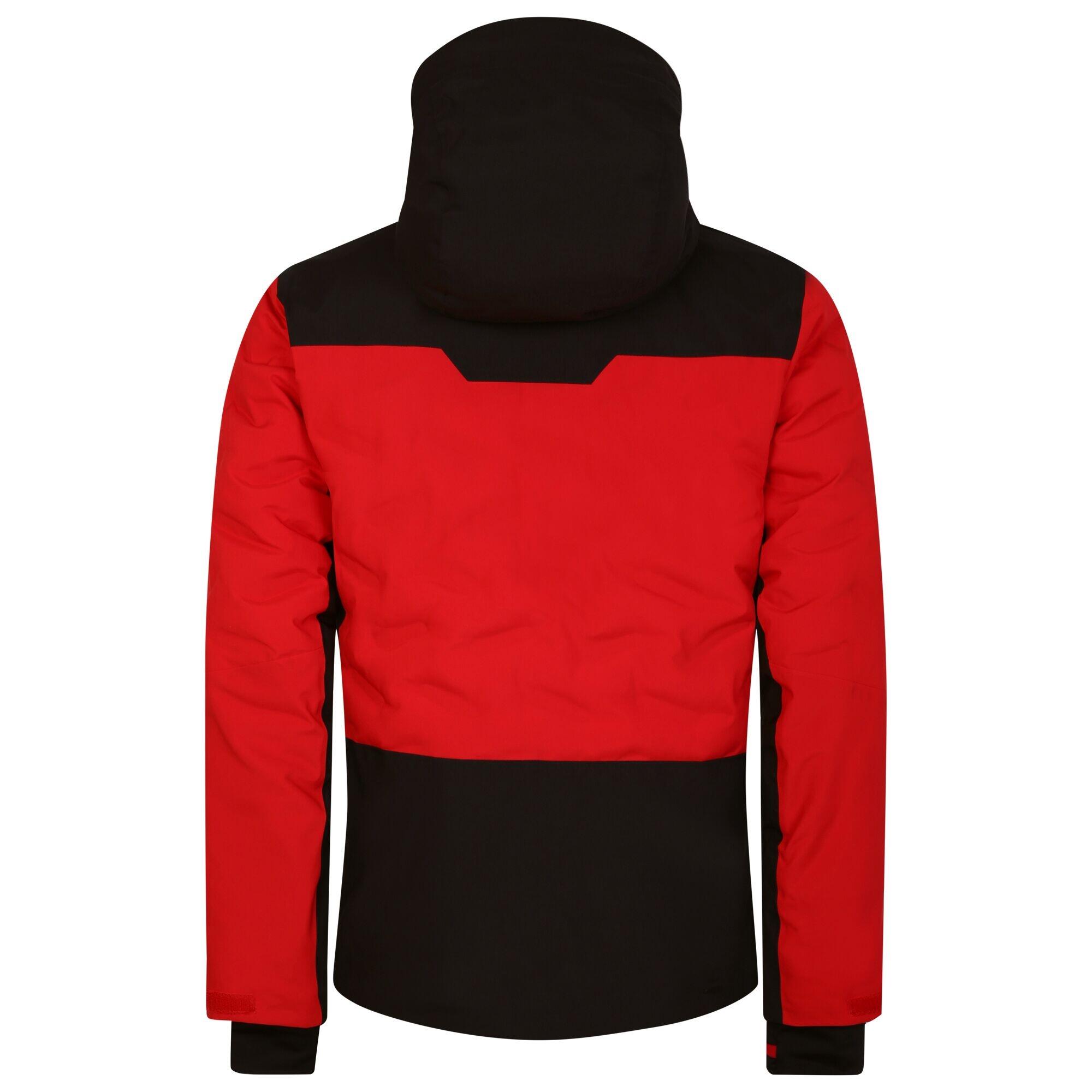 Mens Aerials Ski Jacket (Danger Red/Black) 2/5