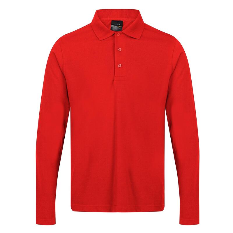 "Pro" Poloshirt für Langärmlig Herren Rot